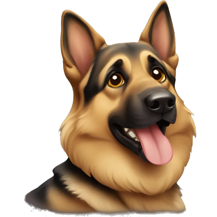 German shepherd dog emoji