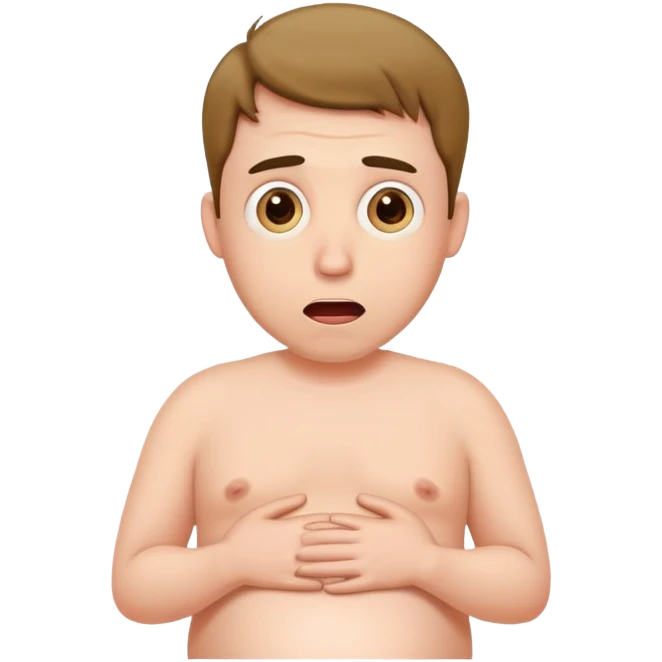 Pregnant man looking surprised emoji