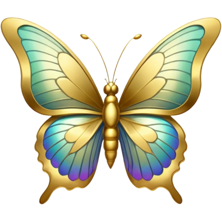gold butterfly emoji