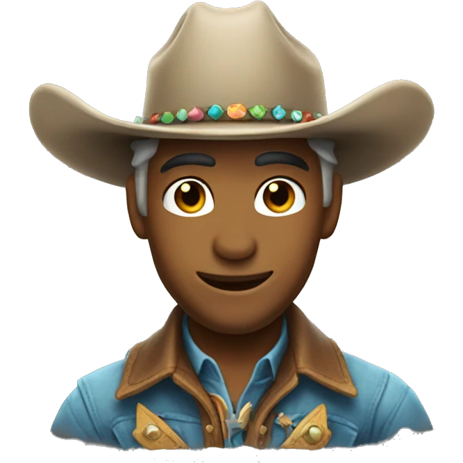 Dolphin cowboy emoji