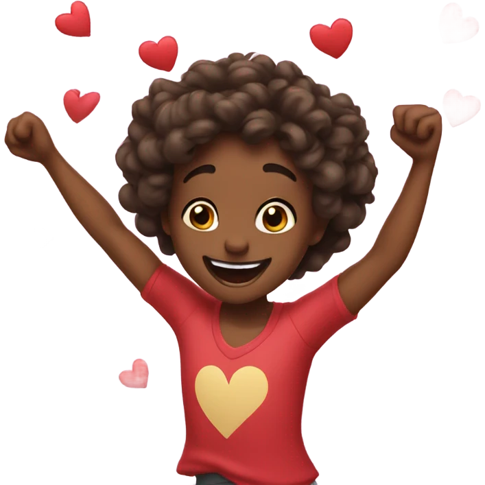 Dancing hearts emoji