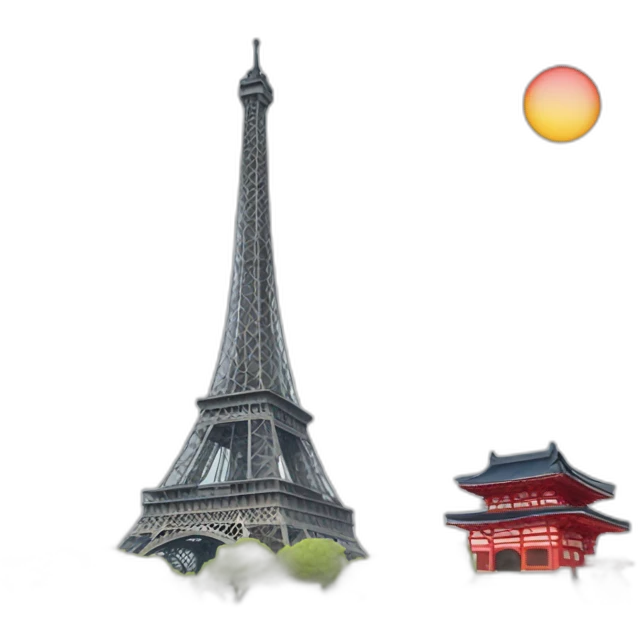Paris Tokyo emoji