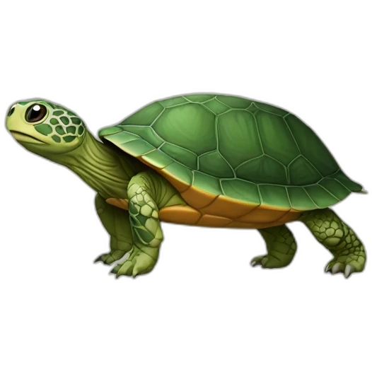 Tortue sur chien emoji
