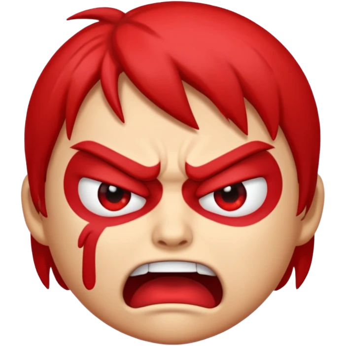 Ren from Ren & Stimpy as an emoji, exaggerated expression emoji