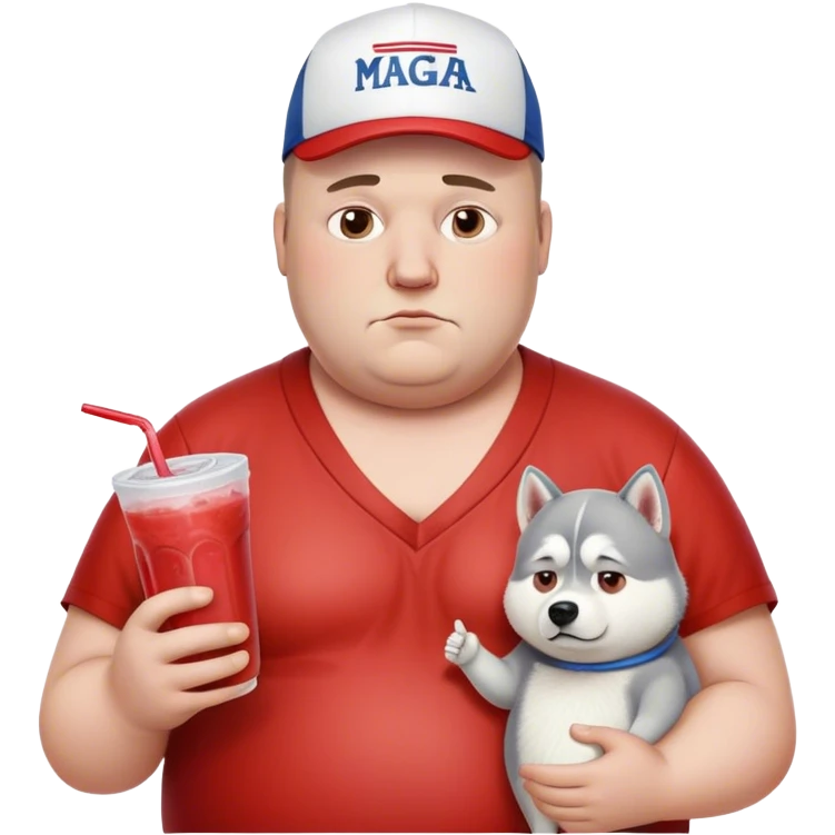My friend Xeric , he is fat and balding, his hair is thinning in the temples, he gambles all the time, his nipples look like pepperoni, drinks a surgery drink that he thinks is coffee, loves Trump (MAGA), lost a lot of money recently, had a husky  emoji