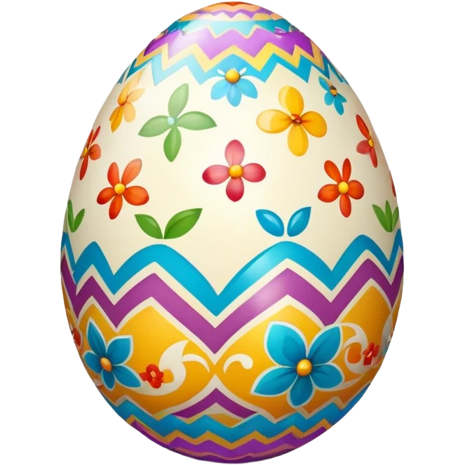 Decorated Easter egg emoji