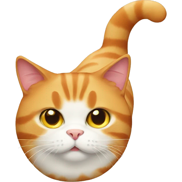 Fat ginger cat emoji