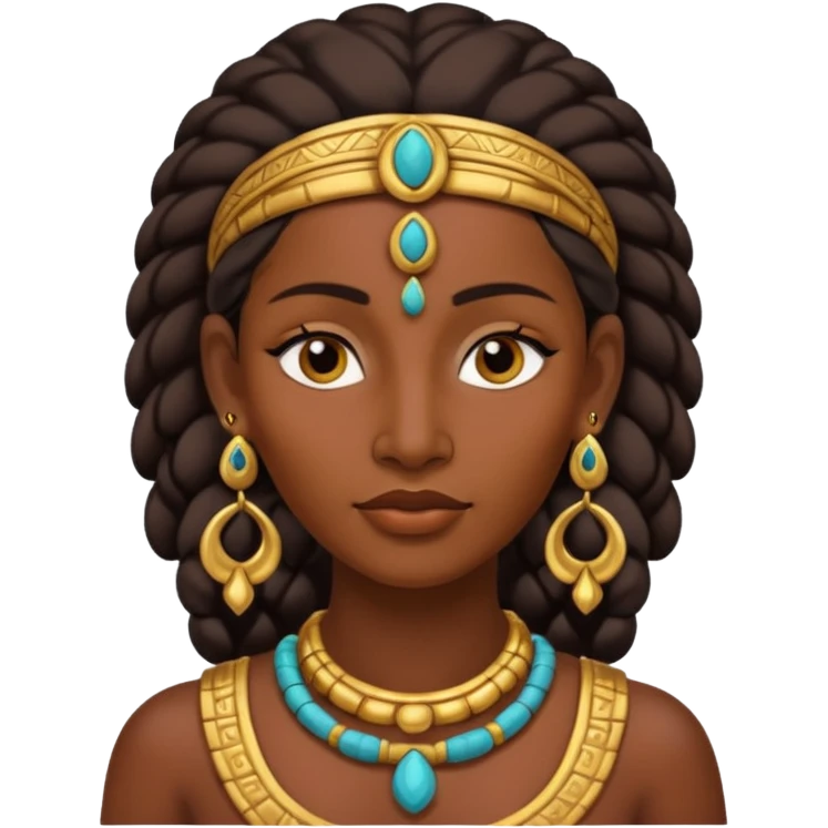 ancient Mayan woman with earrring emoji