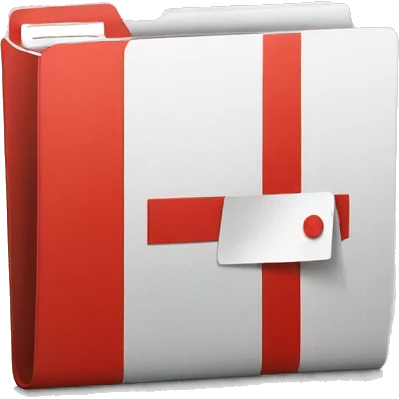 folder with red plus sign emoji