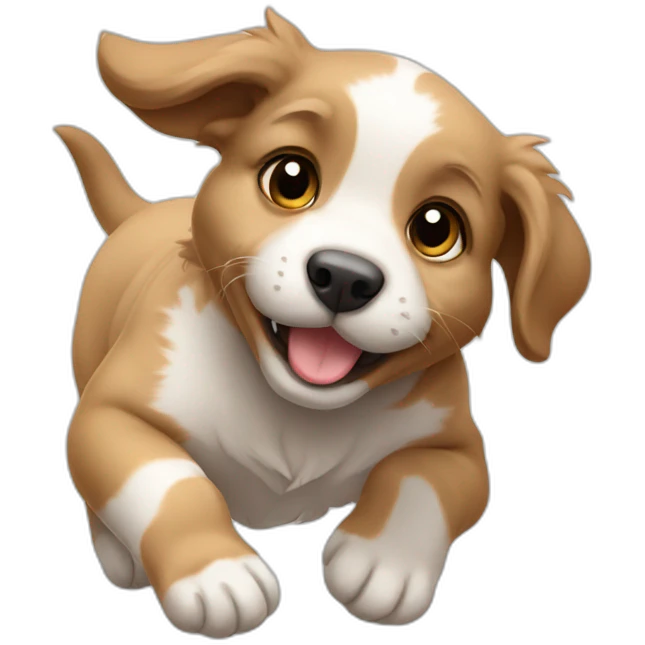 Aussie puppy rolling over emoji