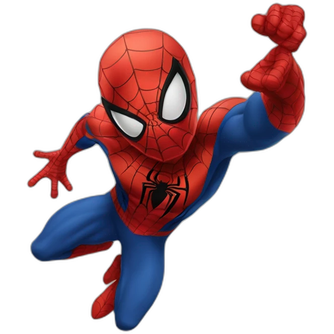 spiderman flying emoji