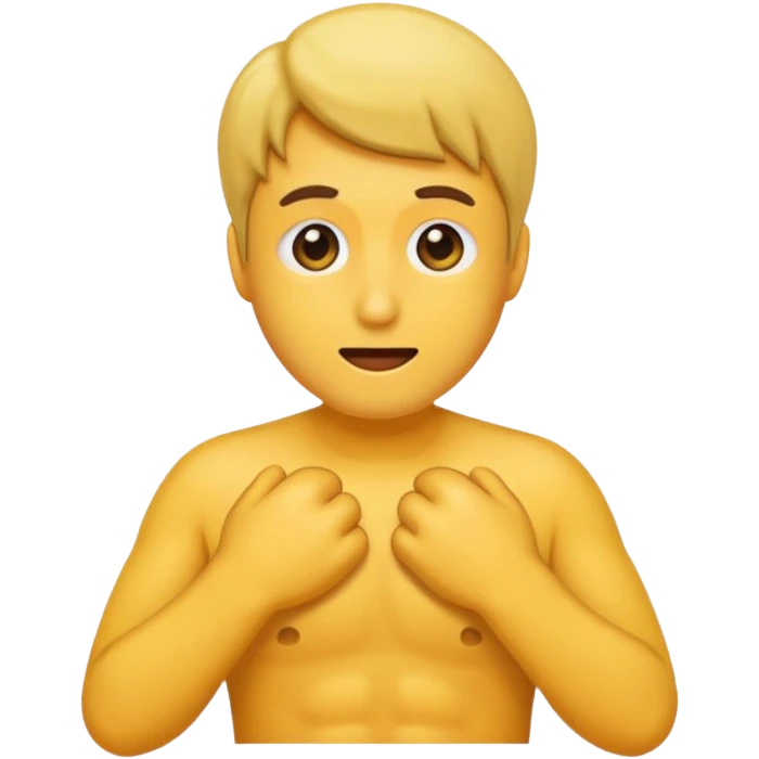 Male adult with erection emoji