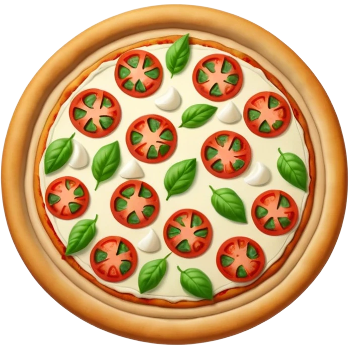 A pizza that embodies all the colors of France emoji