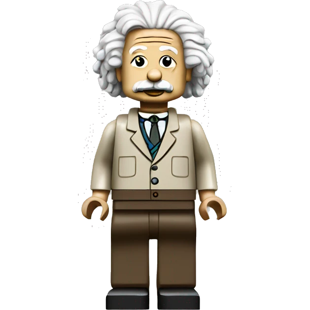 Albert Einstein lego full body emoji