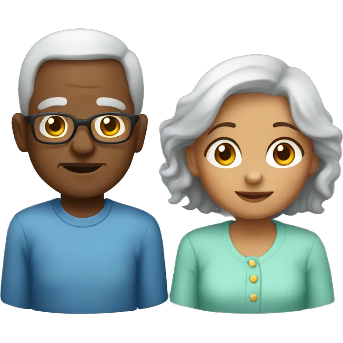 Young grandparents  emoji