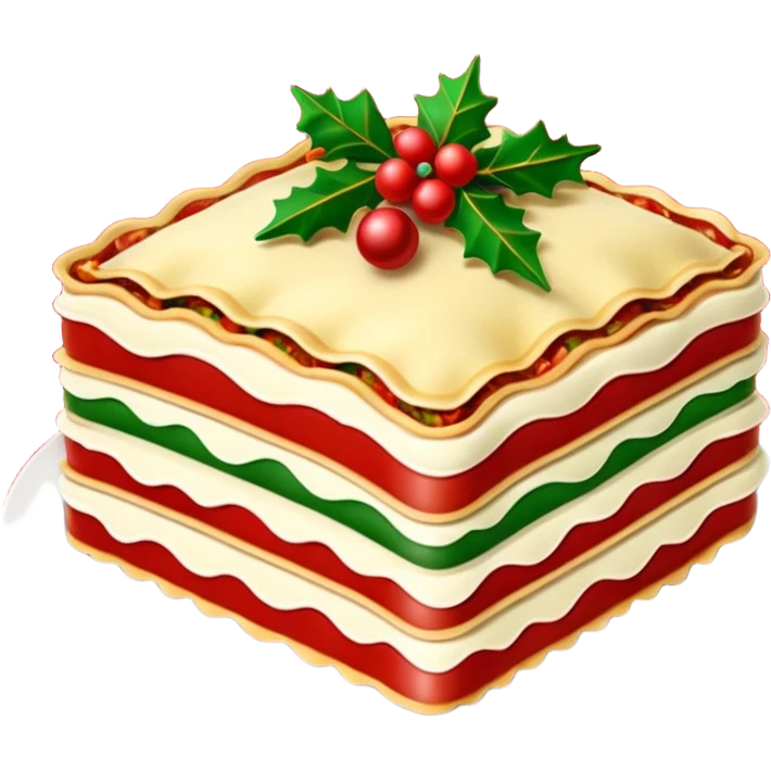 lasagna Christmas emoji