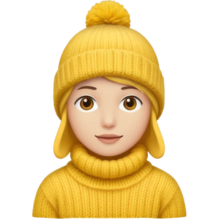 winter yellow hat emoji