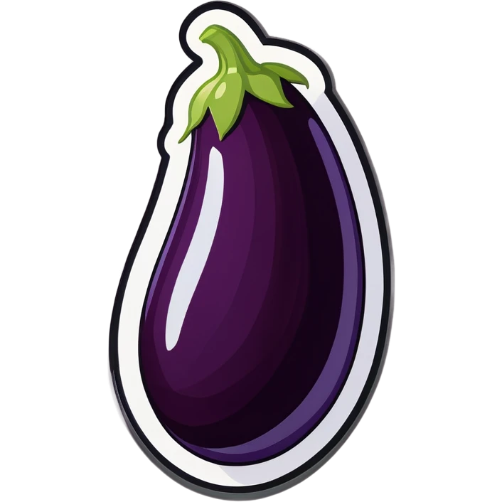 Egg plant mixed with milk emoji