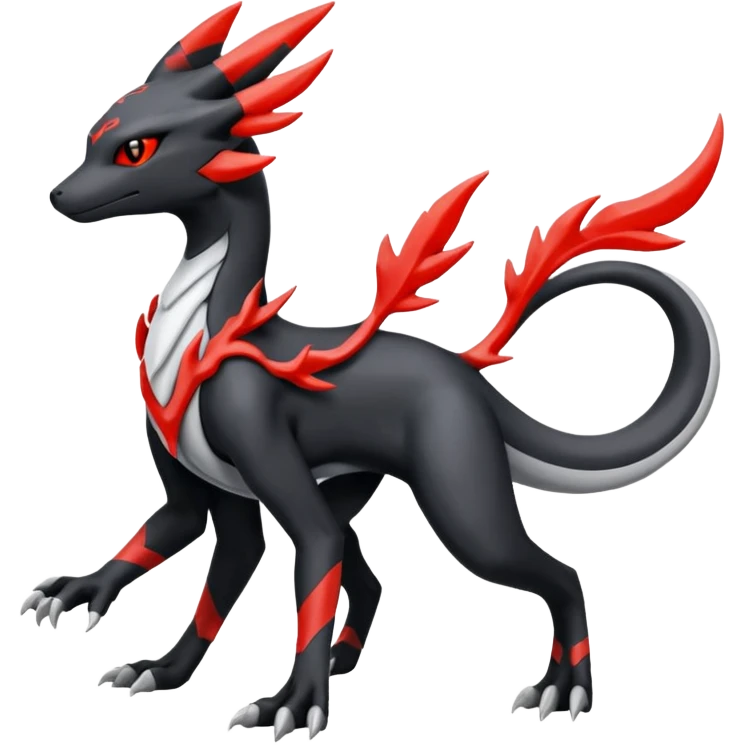 Salandit-Reshiram-Umbreon-Silvally-fusion (full body) emoji