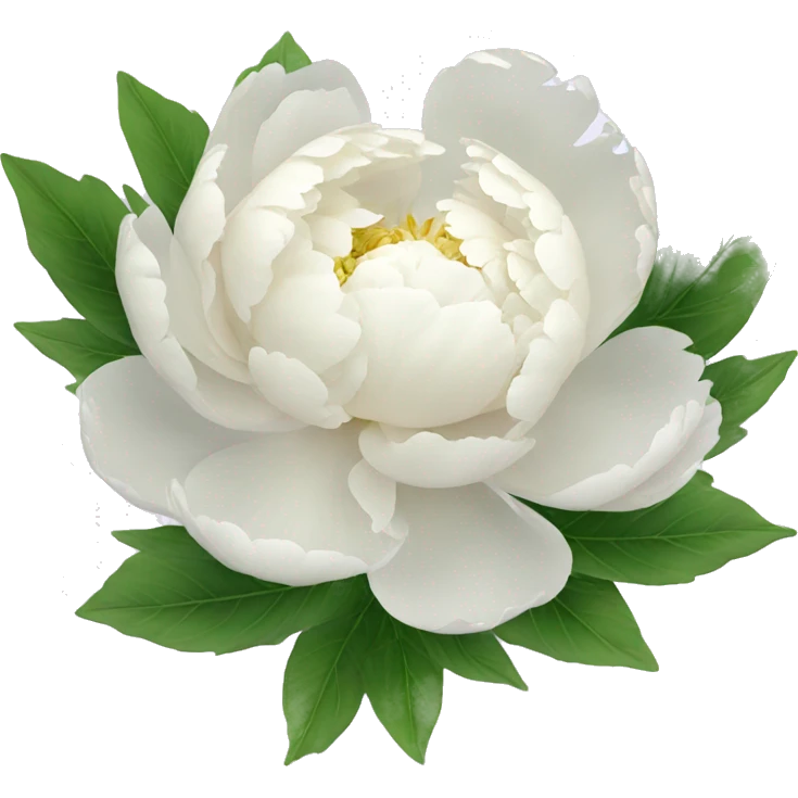 15 white peonies  emoji
