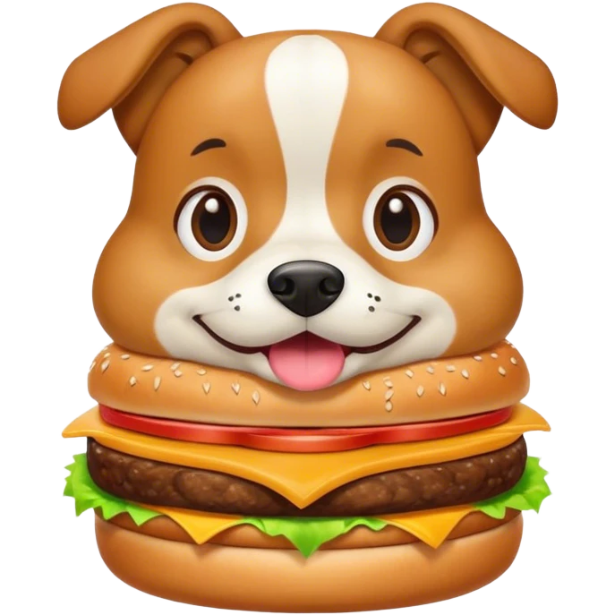 dog burger emoji