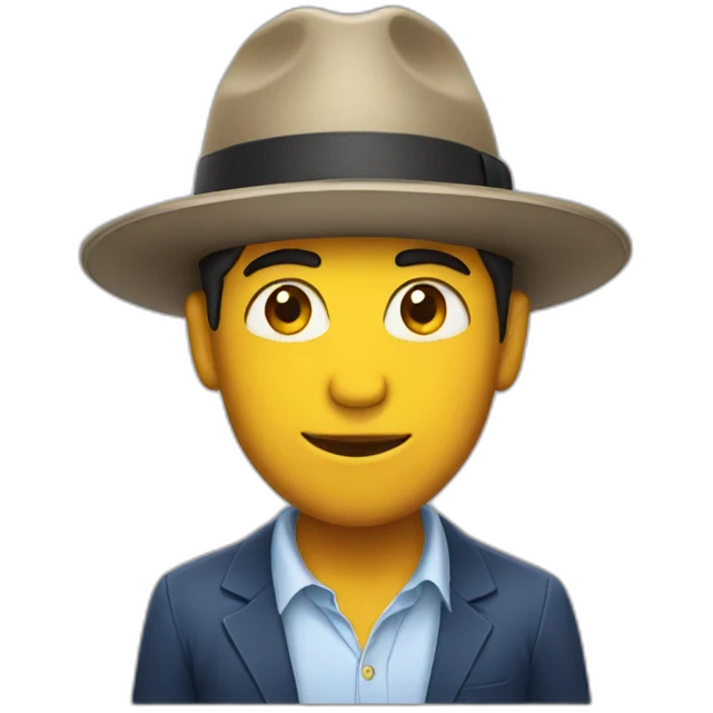 colombian guy with a hat emoji