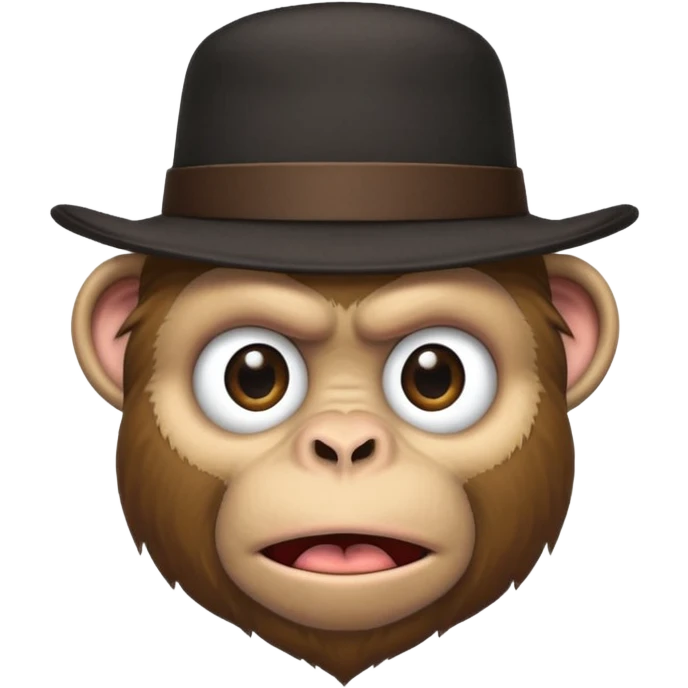 Angry Amish monkey emoji