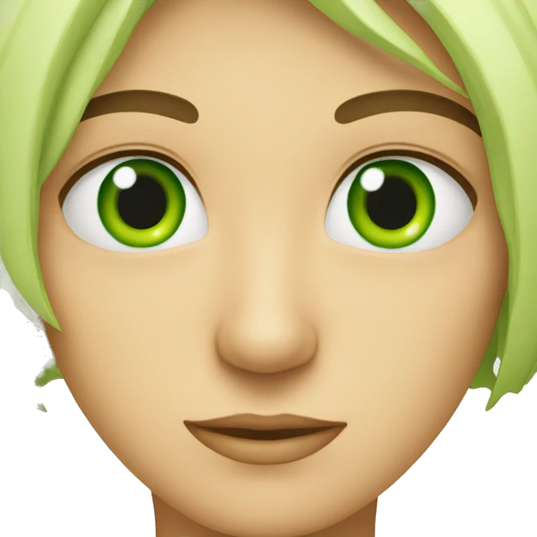 Ojos verdes emoji