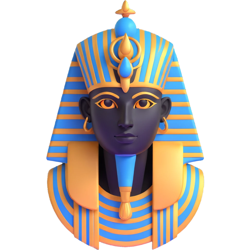 head of Osiris, ancient Egyptian deity emoji