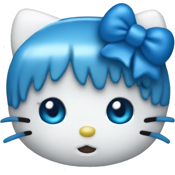 Hello kitty blue 💙 emoji