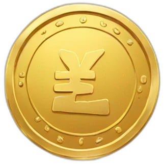 gold coin with KD symbol emoji