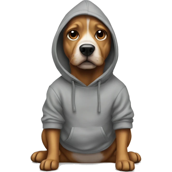 Dog in hoody emoji