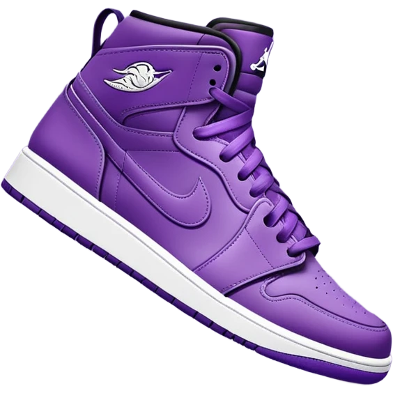 Nike Jordans purple emoji