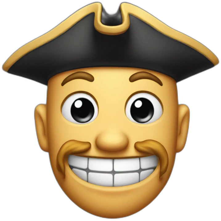 pirate Grinning Face emoji