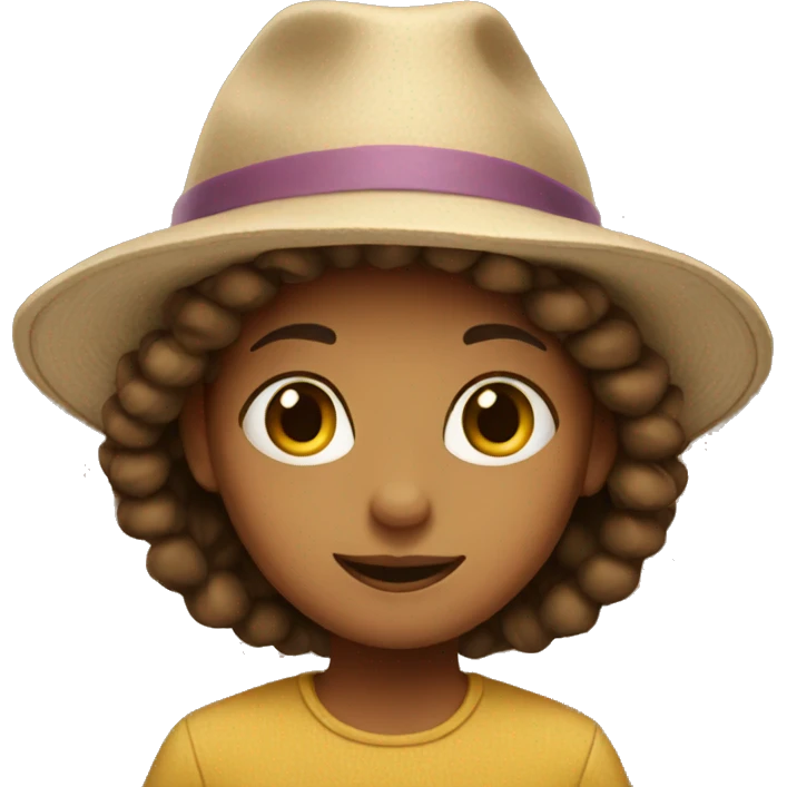 girl in hat emoji