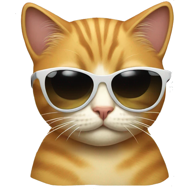 cat with sunglass emoji
