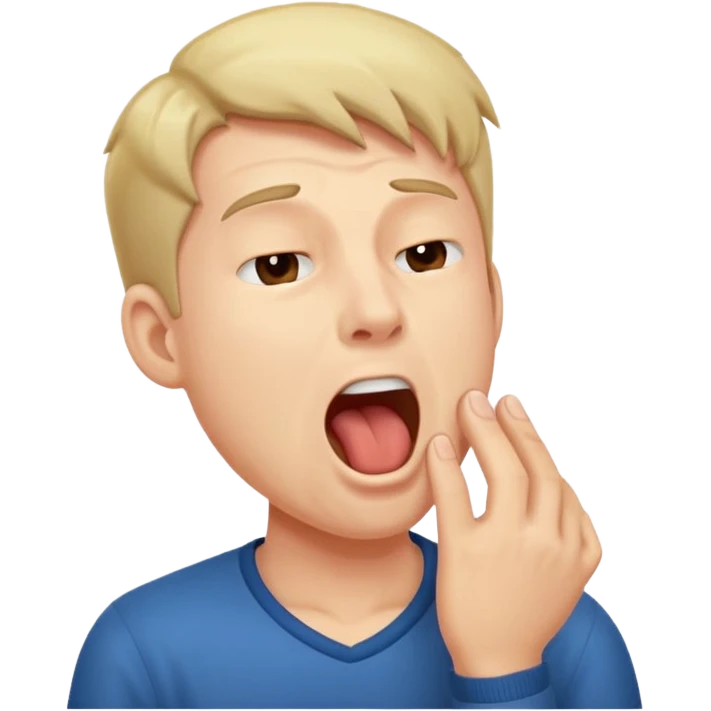 yawning man emoji