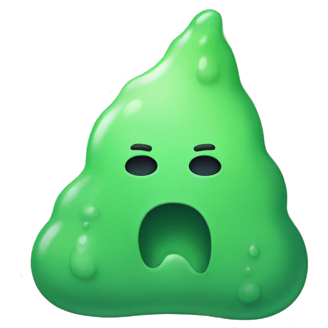 spreading sad slime emoji