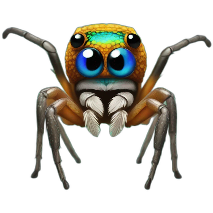 Peacock spider emoji