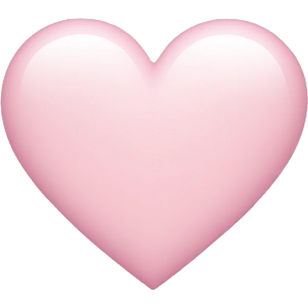 Light pink heart emoji