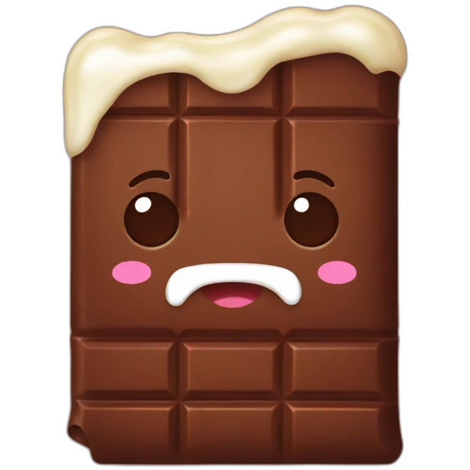 kawaii chocolate bar emoji