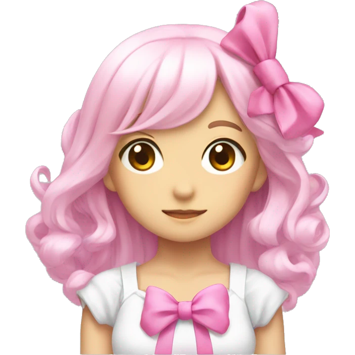 anime magical girl with pink bow emoji