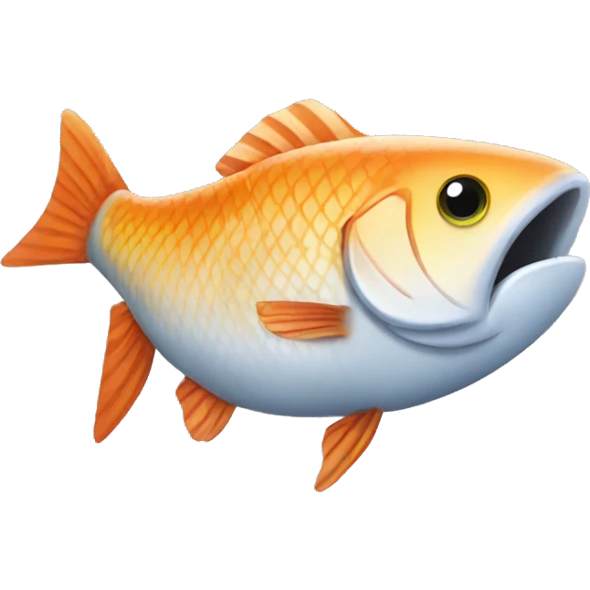 Fish fishing for fish emoji