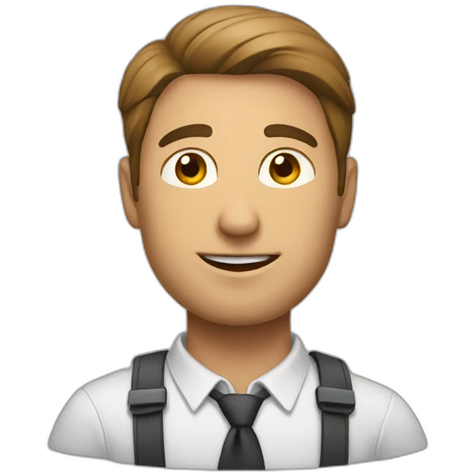 guy working 9-5 emoji