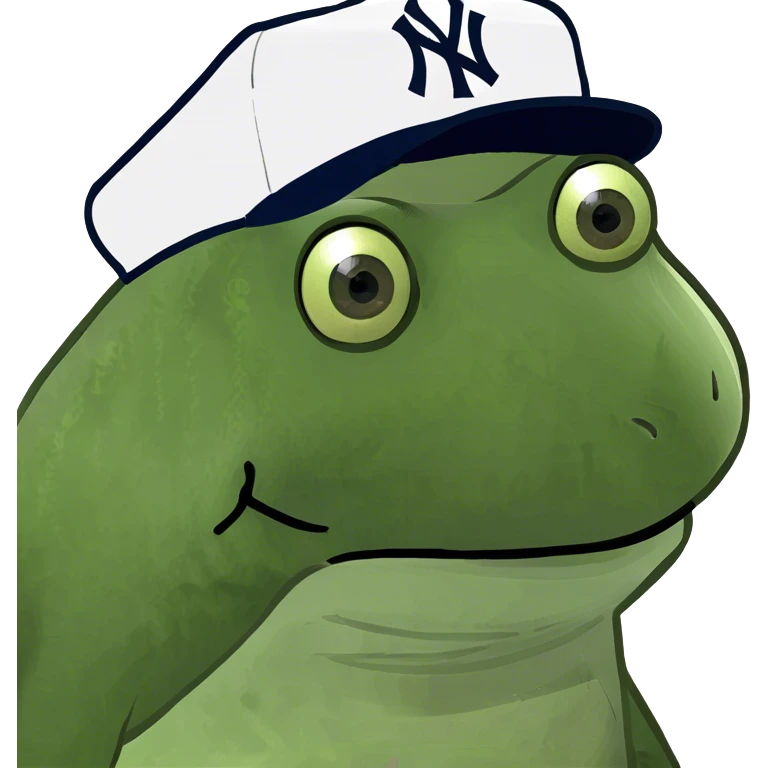 wearing a yankees hat emoji