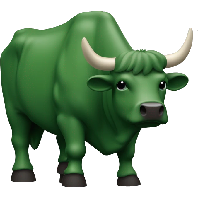 

Un toro (bull) que:
Sea una cara de toro vista de frente
Use caracteres ASCII simples
Incluya cuernos prominentes
Se pueda colorear en verde
Sea fácil de copiar y pegar
Mantenga su formato en diferentes plataformas emoji