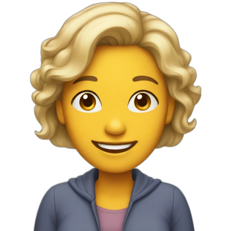 Cheerful woman emoji