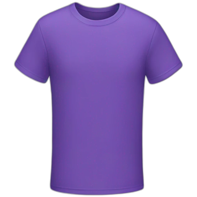 T-shirt violet emoji