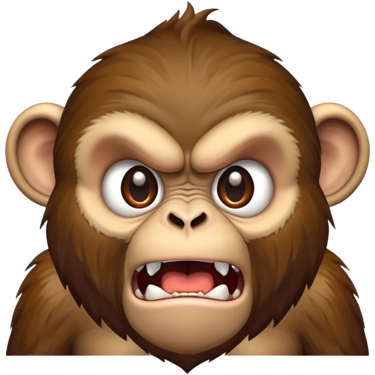 Angry monkey  emoji