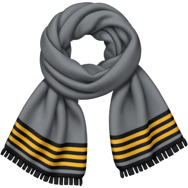 grey and black scarf emoji